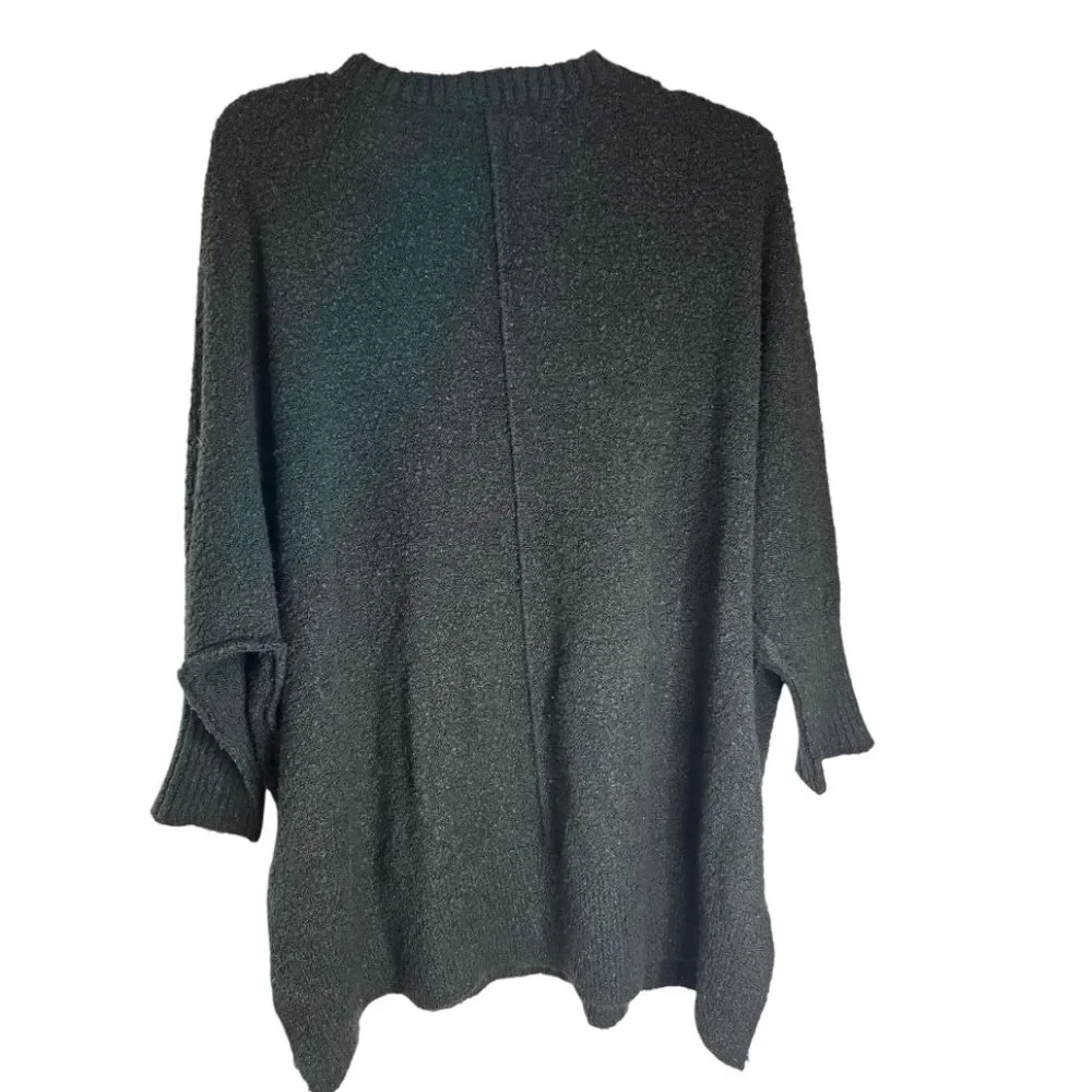 Wonderly Oversized Chunky Hunter Green Fuzzy Sweater - Picture 2 of 8